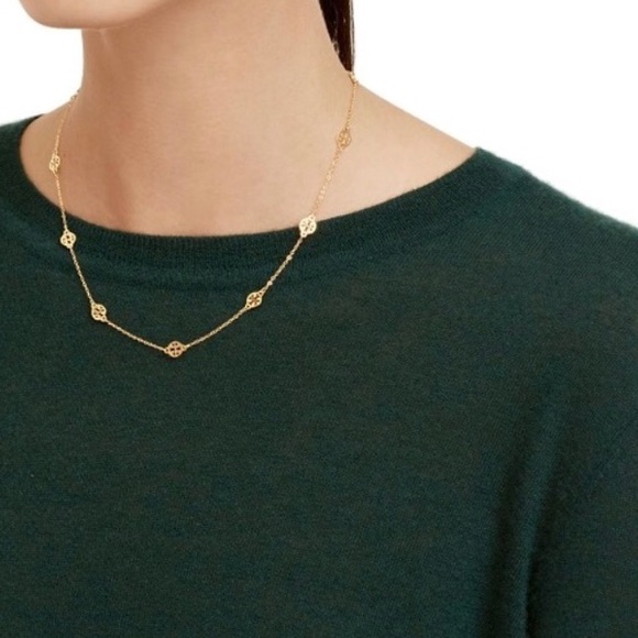 Tory Burch Logo Toggle Necklace - Picture 2 of 4